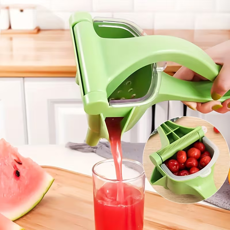 Multifunctional Manual Juicer, Suitable for Watermelon, Orange, Tomato and Other Fruits Presser, Practical Home Kitchen