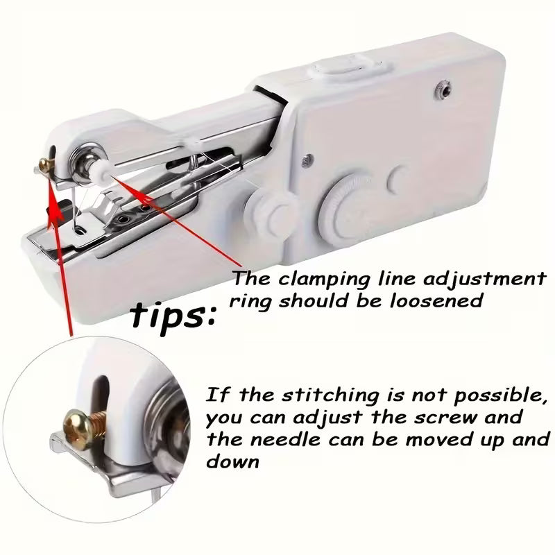 Compact Handheld Sewing Machine, Suitable for Fabric, Clothing, etc.