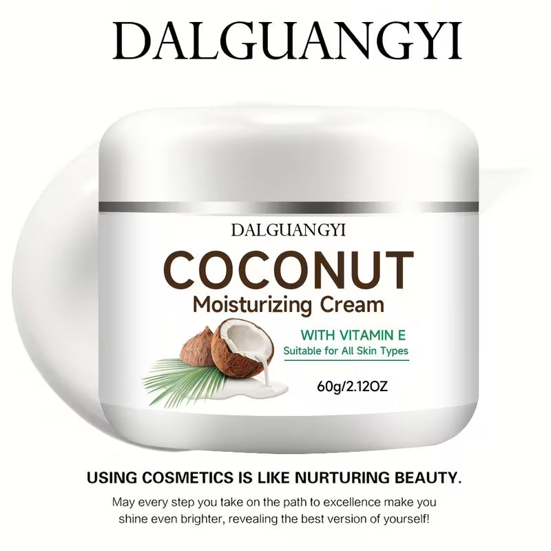 Coconut Moisturizing Cream with Hyaluronic Acid & Vitamin E