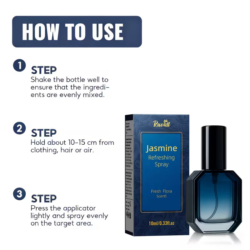 10ml Jasmine Scented Spray | Charming Deodorant for Men