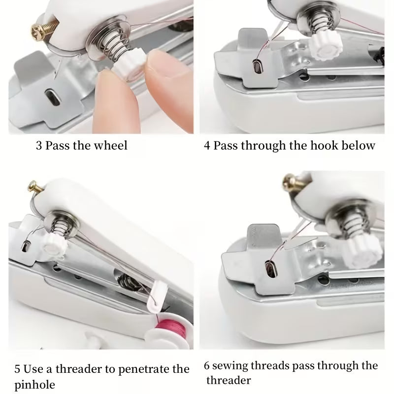 Portable Handheld Sewing Machine with Threader