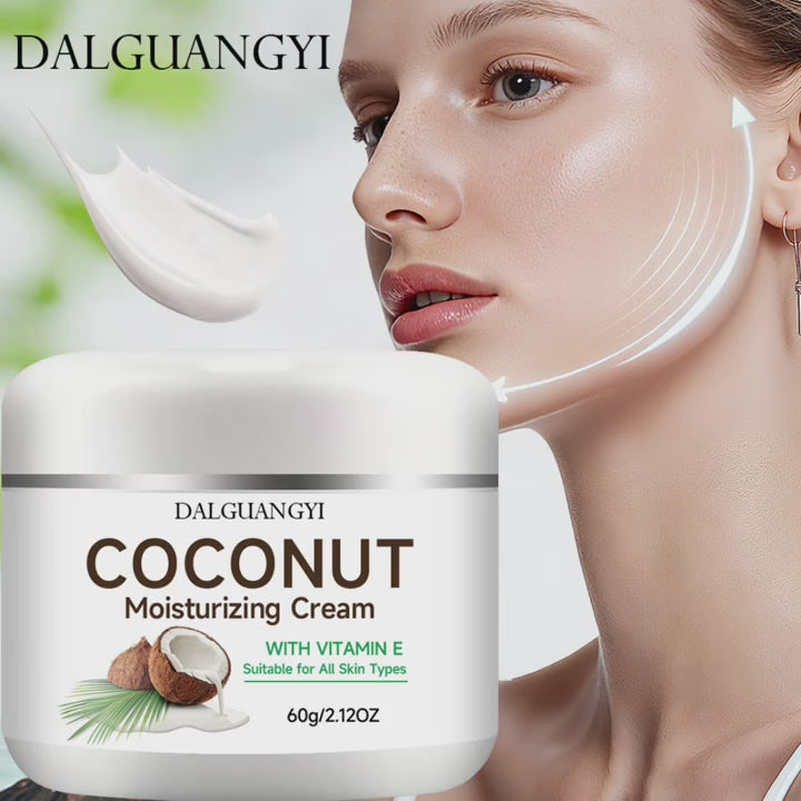 Coconut Moisturizing Cream with Hyaluronic Acid & Vitamin E
