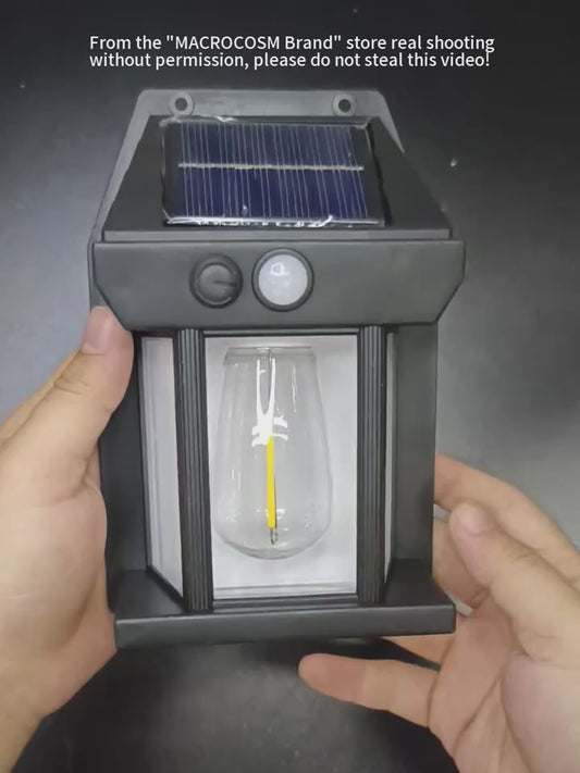 Outdoor Solar Motion Sensor Wall Lamp